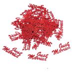 PaCaZa - Confetti - Just Married - Rood - 350 stuks, Hobby & Loisirs créatifs, Articles de fête, Verzenden