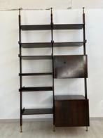 Boekenkast (2) - Hout, Metaal - Vintage modulaire boekenkast