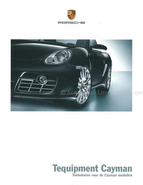 2008 PORSCHE CAYMAN TEQUIPMENT BROCHURE NEDERLANDS, Livres, Autos | Brochures & Magazines