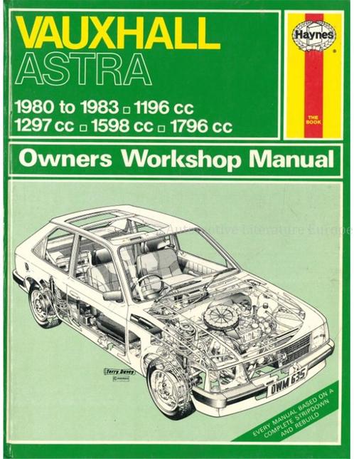 1980 - 1983 VAUXHALL ASTRA VRAAGBAAK ENGELS, Auto diversen, Handleidingen en Instructieboekjes