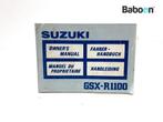 Livret dinstructions Suzuki GSX R 1100 1989-1992 (GSXR1100