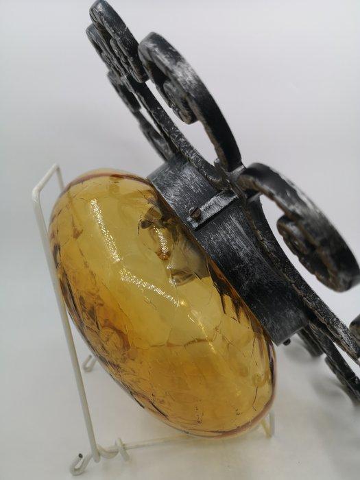 Lamp - Smeedijzer - Drie vintage wandlampen, Antiek en Kunst, Kunst | Designobjecten