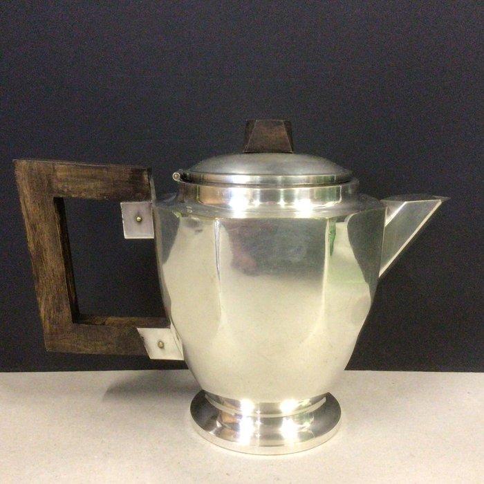 Koffieservies (3) - geplateerd met zilver en hout, Antiek en Kunst, Kunst | Designobjecten