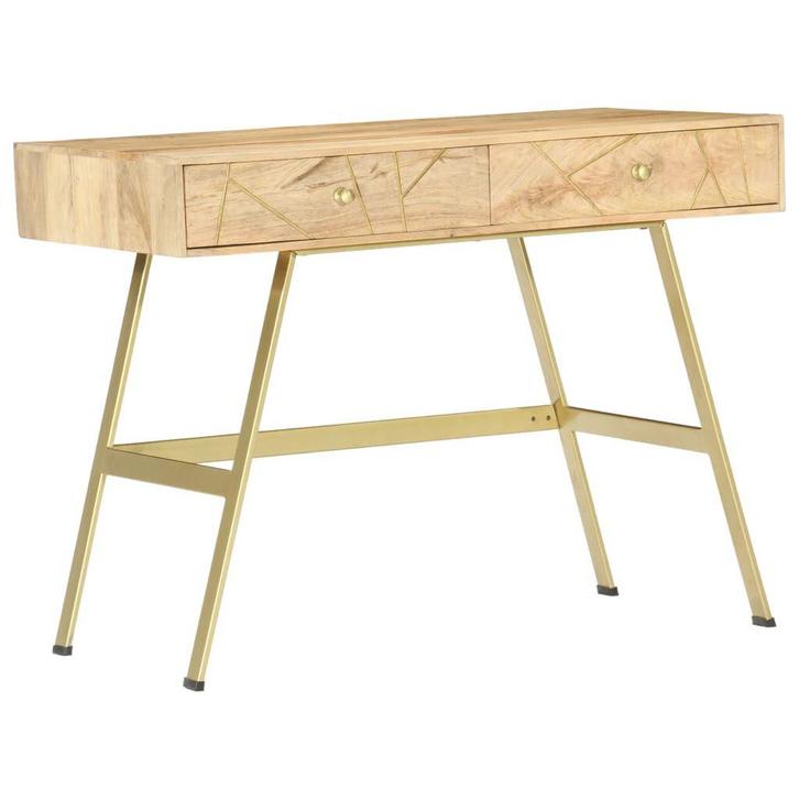 Schrijftafel Massief Hout | OP = OP | 40% Voordeel!, Huis en Inrichting, Bureaus, Nieuw, Bureau, Verzenden