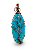 Turkoois - Levensboom - 6,8 cm - Hanger