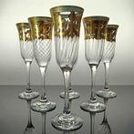 Secoloventesimo - Champagne fluitje (6) - Venice Gold Flute, Antiek en Kunst