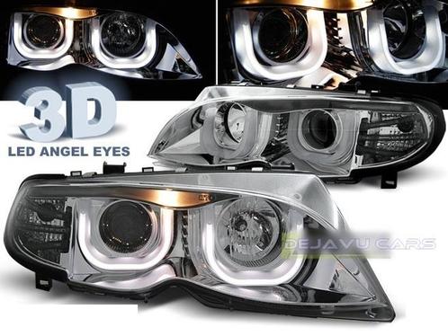 Xenon Look Koplampen met 3D LED Angel Eyes voor BMW 3 Serie, Auto diversen, Tuning en Styling, Ophalen of Verzenden