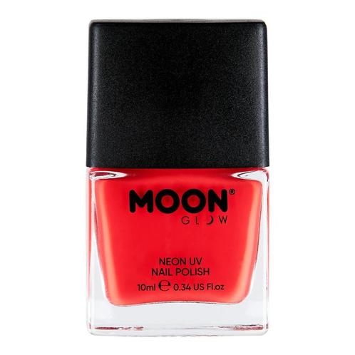 Moon Glow Intense Neon UV Nail Polish Intense Red 14ml, Hobby en Vrije tijd, Feestartikelen, Nieuw, Verzenden