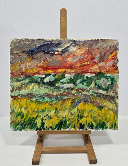 Lluís Domingo Abelló (1917) - Paisaje en llamas, Antiek en Kunst, Kunst | Schilderijen | Klassiek