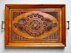 Dienblad - Jugendstil - 1890s - 53x37cm - Teak, Antiek en Kunst