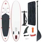 vidaXL Stand Up Paddleboardset opblaasbaar rood en wit, Verzenden
