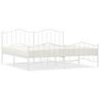 Wit Metaal Bedframe 200x200 | Retour Deal | 55% Korting!, Huis en Inrichting, Slaapkamer | Bedden, Verzenden, Overige maten, Metaal