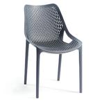Stoel | Kunststof | Grijs | In-/Outdoor | 500x610x800(h)mm, Zakelijke goederen, Verzenden, Nieuw in verpakking