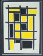 Siep Van Den Berg (1913-1998) - Collage in zwart en geel