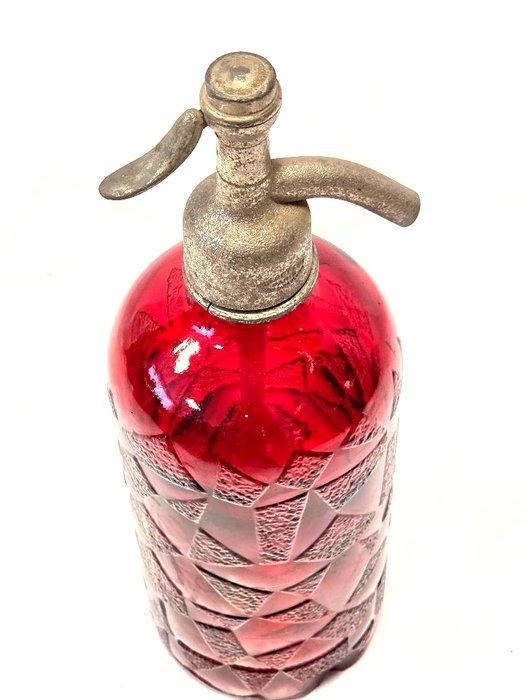 Sifon - Vintage rode sifon, Antiek en Kunst, Kunst | Designobjecten