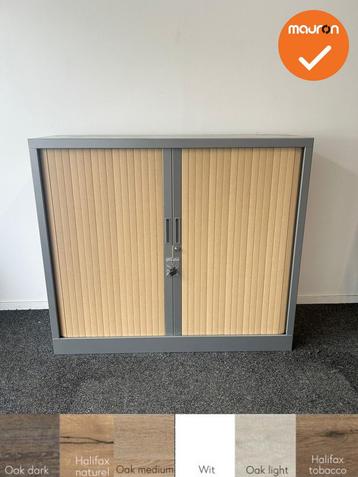 Robberechts roldeurkast - 105x120x43 - Zilvergrijs - Beuken, Ophalen of Verzenden, Kast