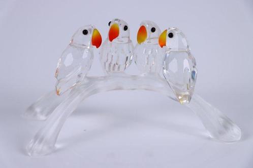 Figuur - Swarovski Crystal - Dwergpapegaaien (Boxed +, Antiek en Kunst, Curiosa en Brocante