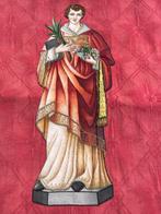 Processievaandel Sint-Vincentius - Antique - Soie -, Antiek en Kunst