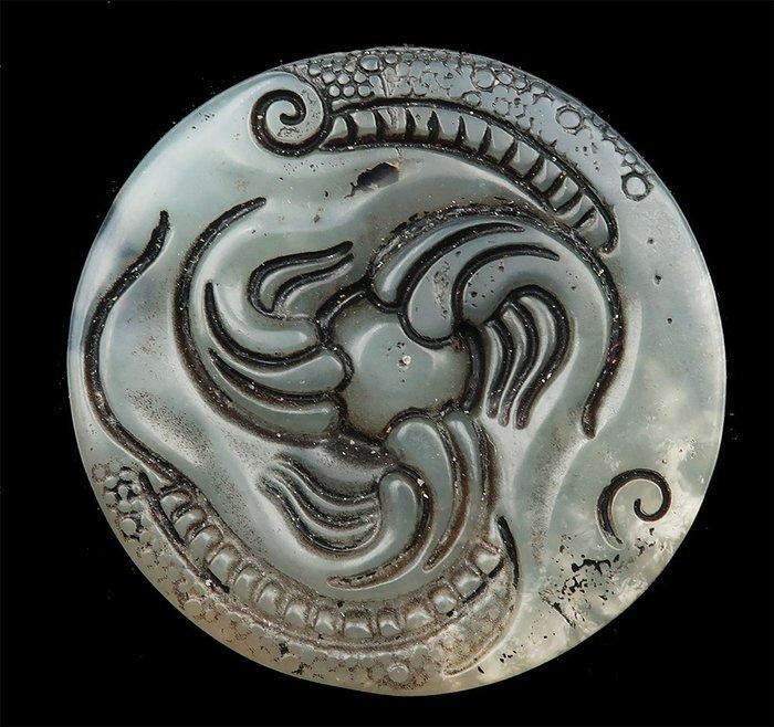 Amulet Hongshan - Draken & Vuurparel: Energie Vitale &, Antiek en Kunst, Antiek | Boeken en Manuscripten