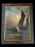 Italiaanse school (XX) - Marina al chiaro di luna