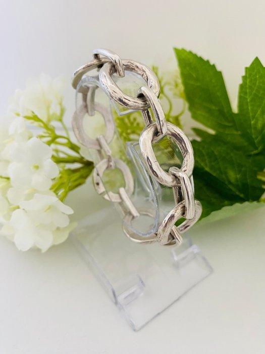 Zilver, Art Deco - Frankrijk - 43 gr - Schakelarmband, Antiek en Kunst, Kunst | Designobjecten