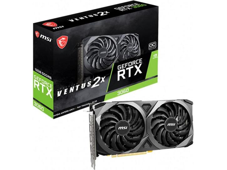 MSI VENTUS GeForce RTX 3060 - Videokaart - 12 GB GDDR6 -, Computers en Software, Videokaarten, Zo goed als nieuw, Verzenden