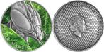 Niue. 5 Dollars 2022 -  Macro Mantis - 2 Oz mit COA und BOX