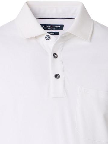 Poloshirt Met Borstzakje 3 Knoops Wit Casa Moda beschikbaar voor biedingen