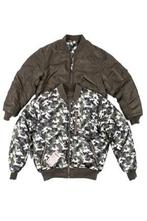 MA-1 flight jacket / bomber jack  reversible olive /groen, Vêtements | Hommes, Verzenden