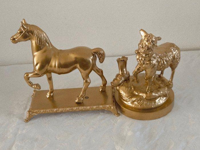sculptuur, Franse School naar L & F Moreau - 0 cm - Verguld, Antiek en Kunst, Curiosa en Brocante