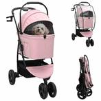 vidaXL Opvouwbare Huisdier Kinderwagen Roze 78 x 54 x 101 cm, Verzenden