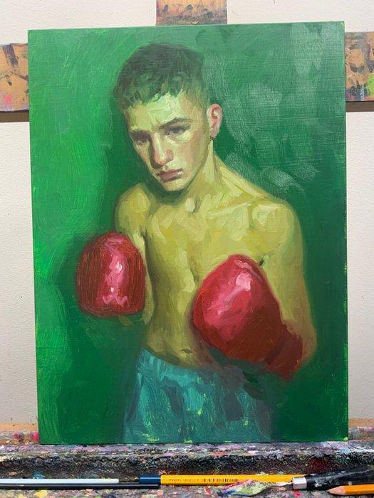 Francien Krieg - Quiet Fighter, Antiquités & Art, Art | Peinture | Moderne