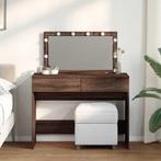 vidaXL Kaptafel met LED 100x40x120 cm bruin eikenkleurig, Verzenden, Nieuw