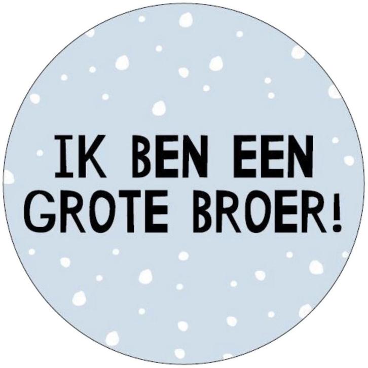 60x Sticker Ik Ben Een Grote Broer - Blauw - Babyshower -, Diversen, Cadeauverpakkingen, Verzenden