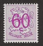 België 1965 - Heraldieke leeuw 60c paars (groot formaat) -