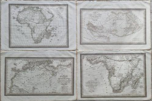 France - Afrique,; Louis Vivien de Saint-Martin - [Lot of 4], Livres, Atlas & Cartes géographiques