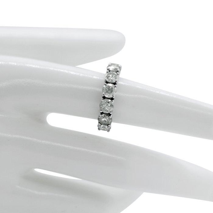 Zonder Minimumprijs - Eeuwigheidsring - 14 karaat Witgoud -, Handtassen en Accessoires, Antieke sieraden