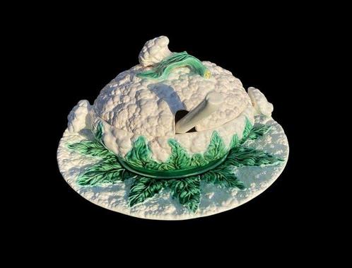Bordallo Pinheiro - Soupière - Couve-Flor - Faience, Antiek en Kunst, Antiek | Glaswerk en Kristal
