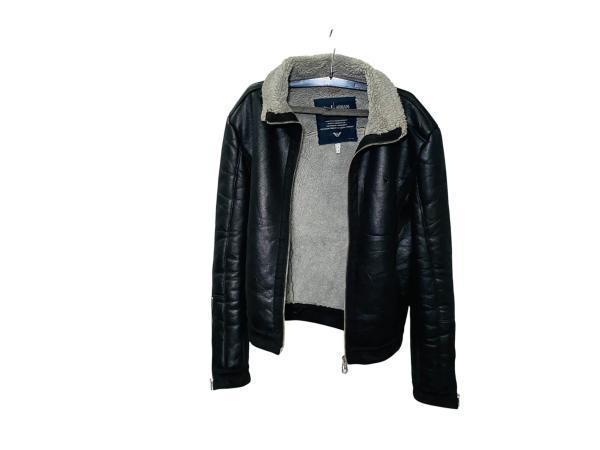 Veiling - Armani Jeans | Faux Shearling Biker Jacket | Black, Kleding | Heren, Jassen | Winter