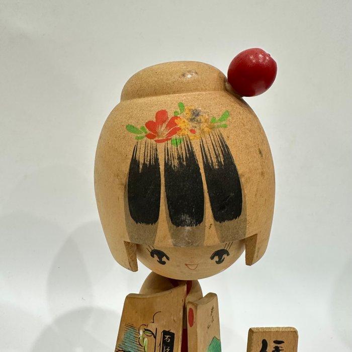 Sculpture, Creative Kokeshi Doll, Vintage Wooden Sosaku, Antiek en Kunst, Curiosa en Brocante