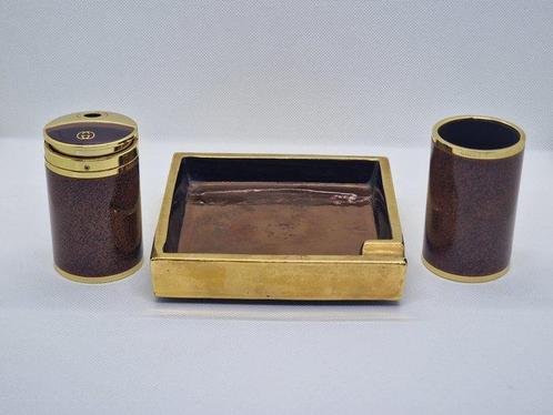 Gucci - Ensemble de bureau (3) - Céramique, Laiton, Huis en Inrichting, Overige Huis en Inrichting