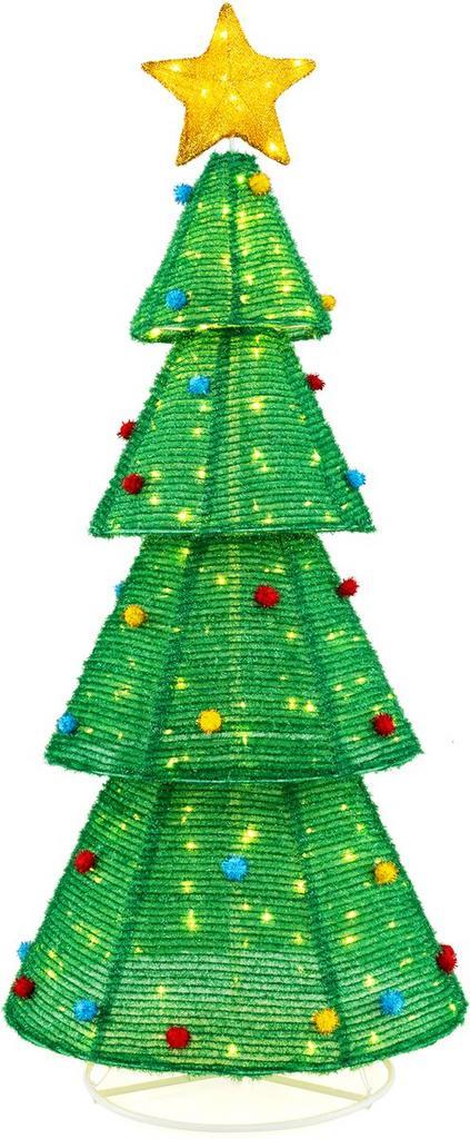 Kerstboom met verlichting - Kunstkerstboom - 190 cm - Met st, Divers, Noël, Envoi