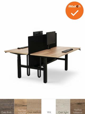 Duo bureau - elektrisch zit-sta verstelbaar - maat en kleur, Ophalen of Verzenden, Bureau
