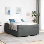 vidaXL Bedframe Donkergrijs 160 x 200 cm Stof, Huis en Inrichting, Slaapkamer | Bedden, Verzenden, Nieuw