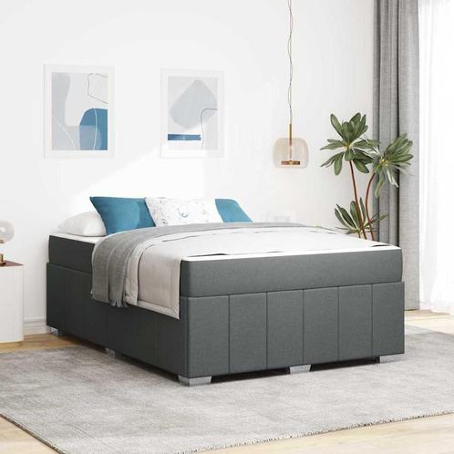 vidaXL Bedframe Donkergrijs 160 x 200 cm Stof, Huis en Inrichting, Slaapkamer | Bedden, Nieuw, Verzenden