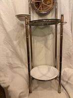 Art nouveau Lavabo - Laiton, Poterie - Lavabo de salle de