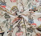 Tissu satin de coton Liberty floral exclusif léger - Effet