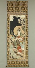Old Buddhist Painting - Yoryu Kannon  - No signature or, Antiek en Kunst
