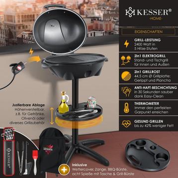Elektrische grill / barbecue / BBQ - 2in1 tafelgrill - beschikbaar voor biedingen