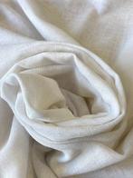 Tissu prestigieux en lin blanc mélangé plombé pour rideaux
